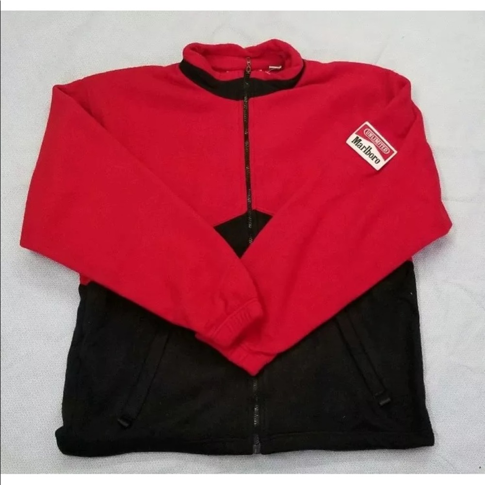 Vintage Marlboro Fleece zip up jacket